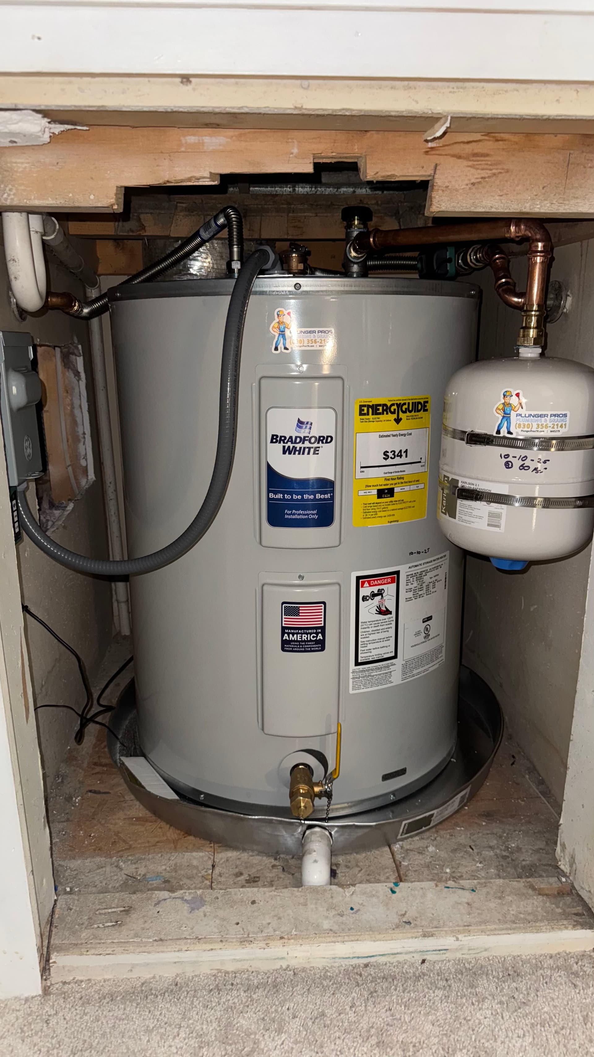Tight-Space Water Heater Installation in San Antonio