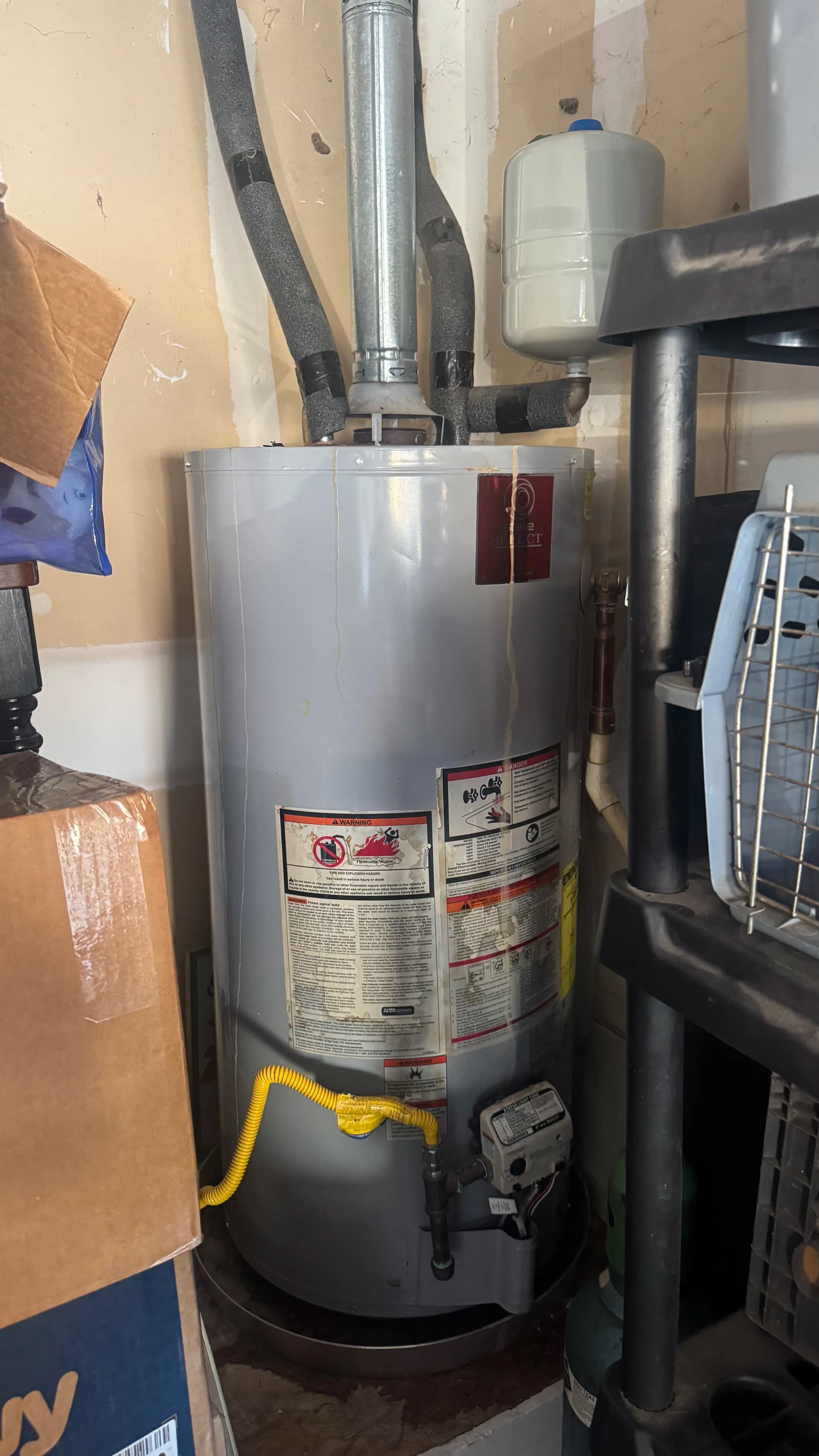 Leaking Water Line Repaired and Aging Water Heater Replaced