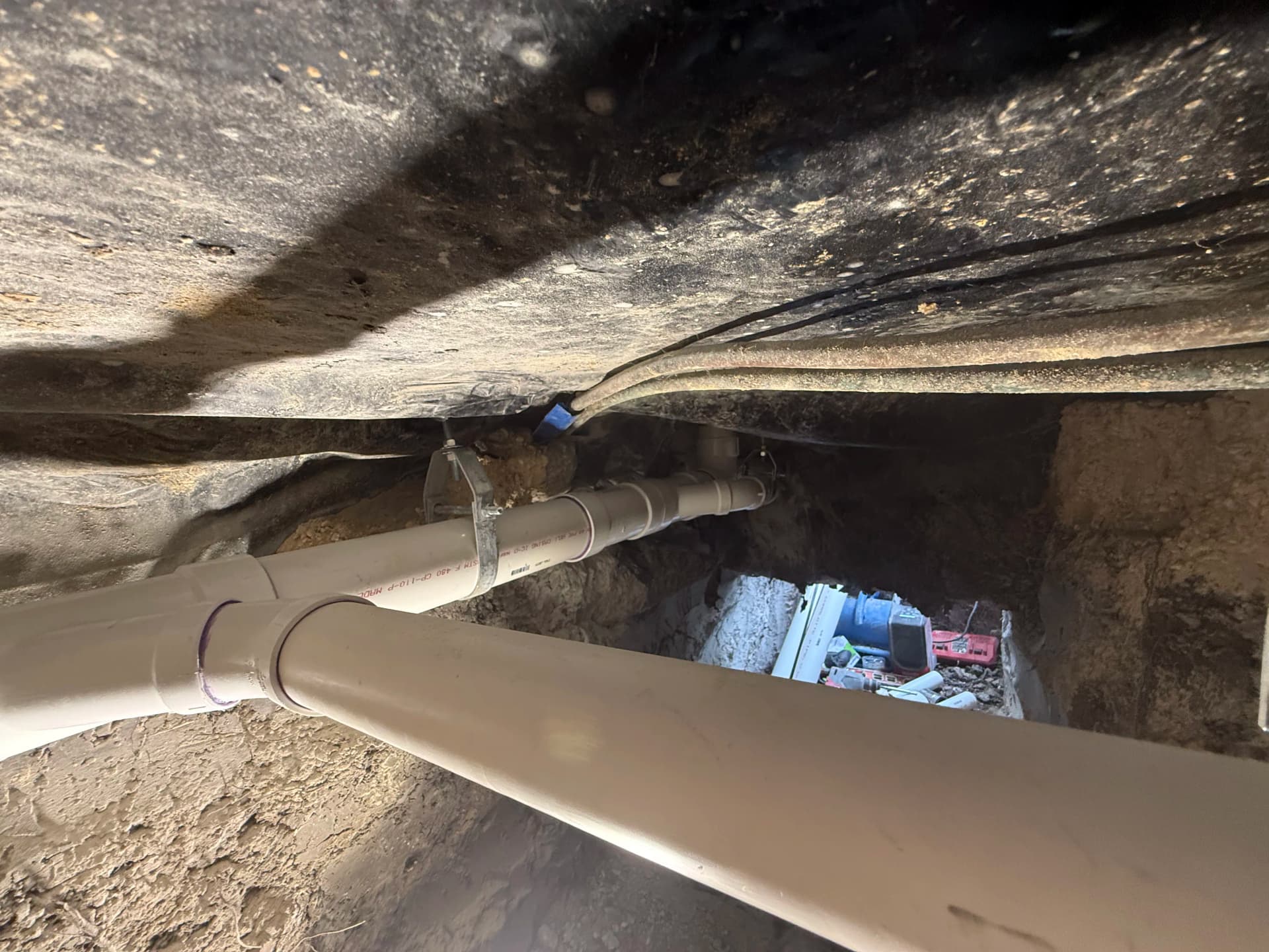 Gallery photos for Under Slab Drain Replacement via Tunnel Repair in New Braunfels: Image #1