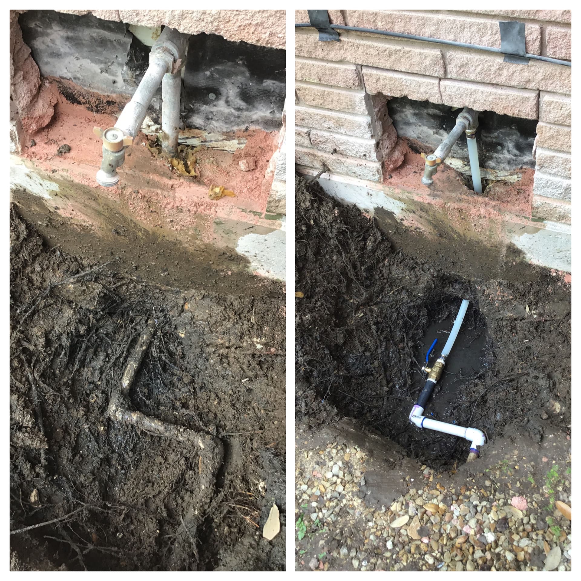 Leaking Water Line Repair at a San Antonio Home Foundation