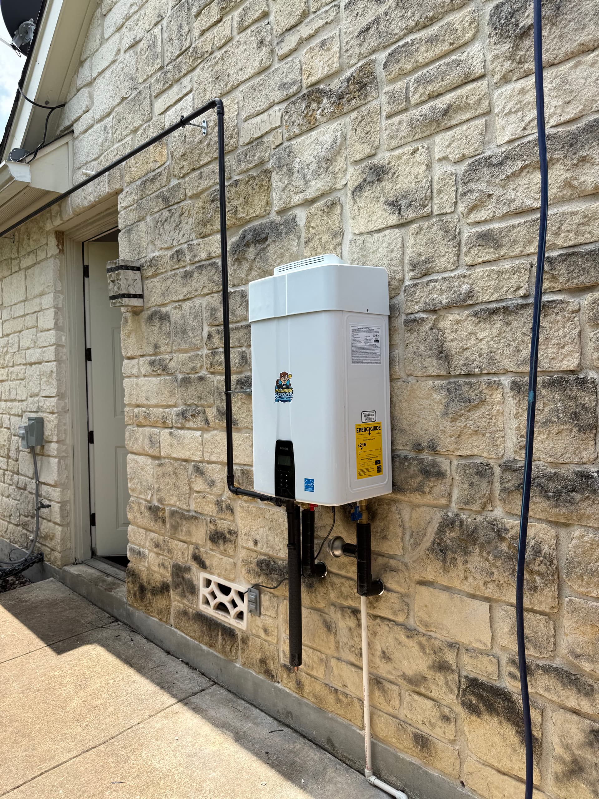 Two Old Tank Heaters Out, One Tankless Unit In - Boerne image